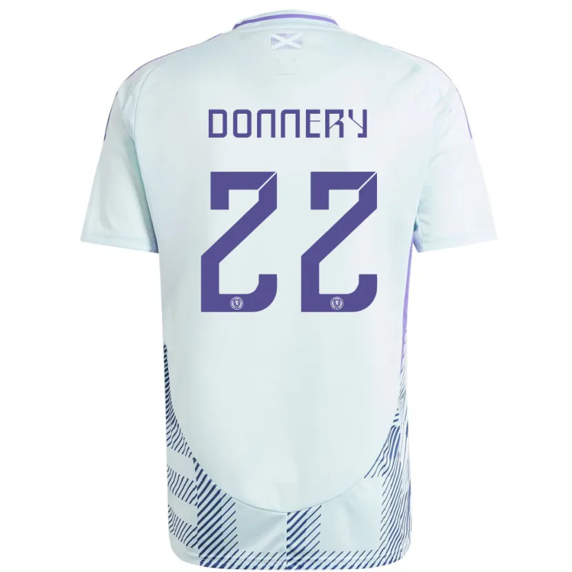 Danxen Dames Schotland Julian Donnery #22 Licht Mintblauw Uitshirt Uittenue 24-26 T-Shirt