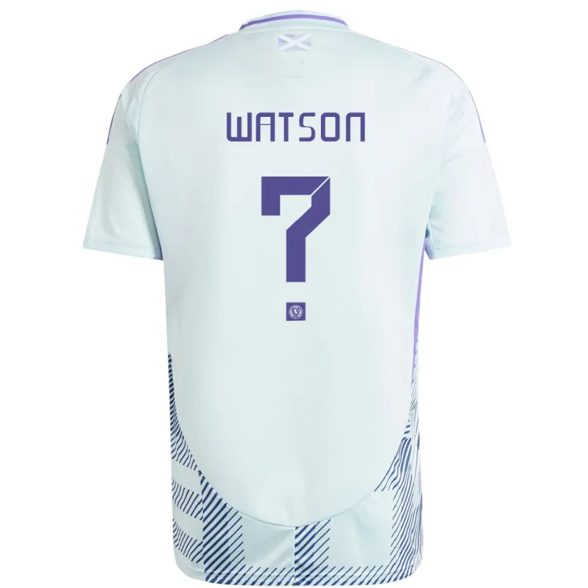 Danxen Dames Schotland Emma Watson #0 Licht Mintblauw Uitshirt Uittenue 24-26 T-Shirt