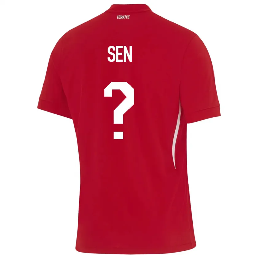 Danxen Dames Turkije Hüseyin Şen #0 Rood Uitshirt Uittenue 24-26 T-Shirt