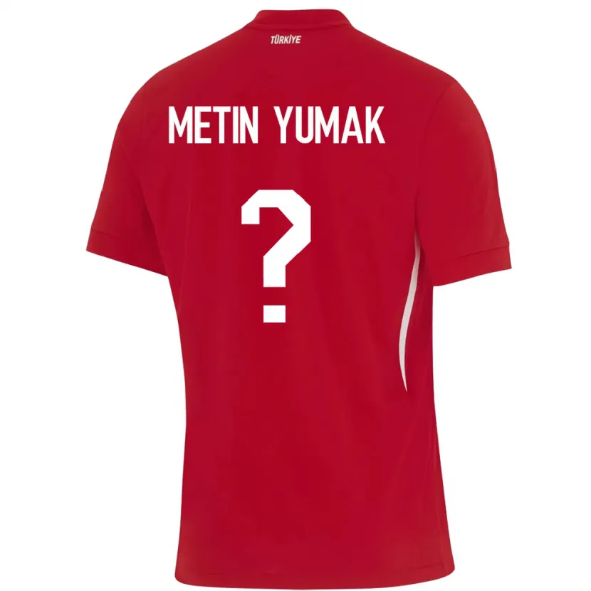 Danxen Dames Turkije Yiğit Metin Yumak #0 Rood Uitshirt Uittenue 24-26 T-Shirt