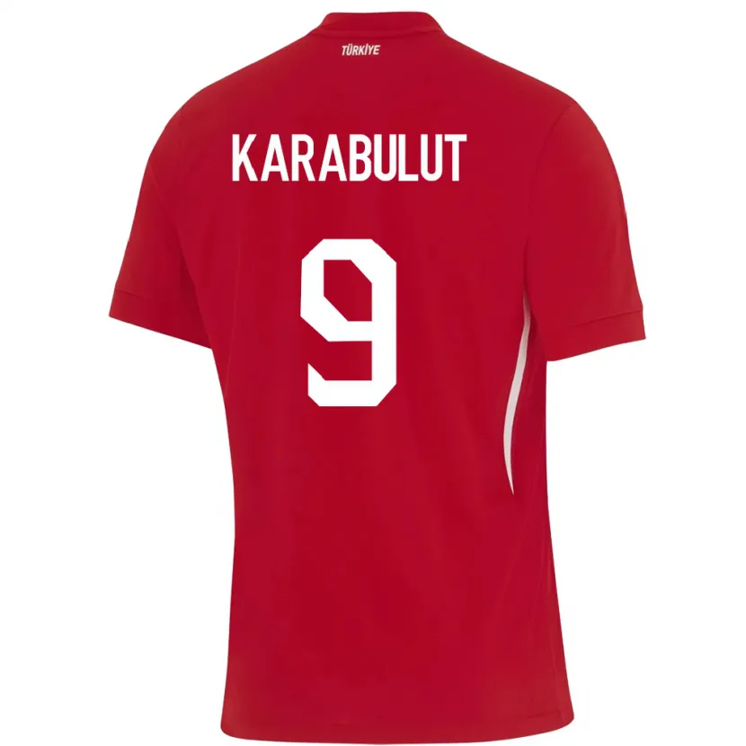 Danxen Dames Turkije Arzu Karabulut #9 Rood Uitshirt Uittenue 24-26 T-Shirt