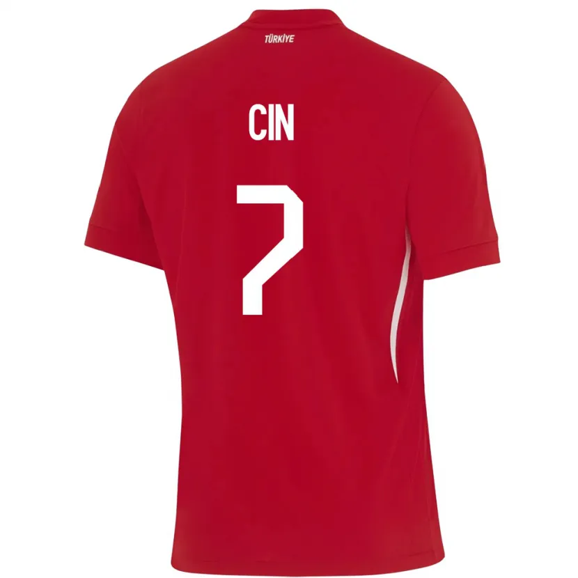 Danxen Dames Turkije Miray Cin #7 Rood Uitshirt Uittenue 24-26 T-Shirt