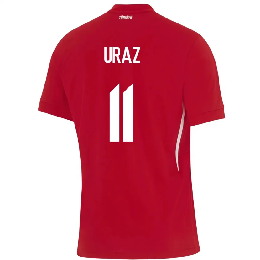 Danxen Dames Turkije Yağmur Uraz #11 Rood Uitshirt Uittenue 24-26 T-Shirt