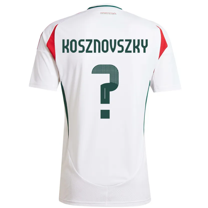Danxen Dames Hongarije Márk Kosznovszky #0 Wit Uitshirt Uittenue 24-26 T-Shirt