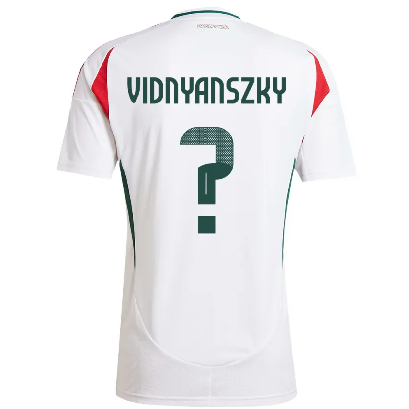 Danxen Dames Hongarije Mátyás Vidnyánszky #0 Wit Uitshirt Uittenue 24-26 T-Shirt