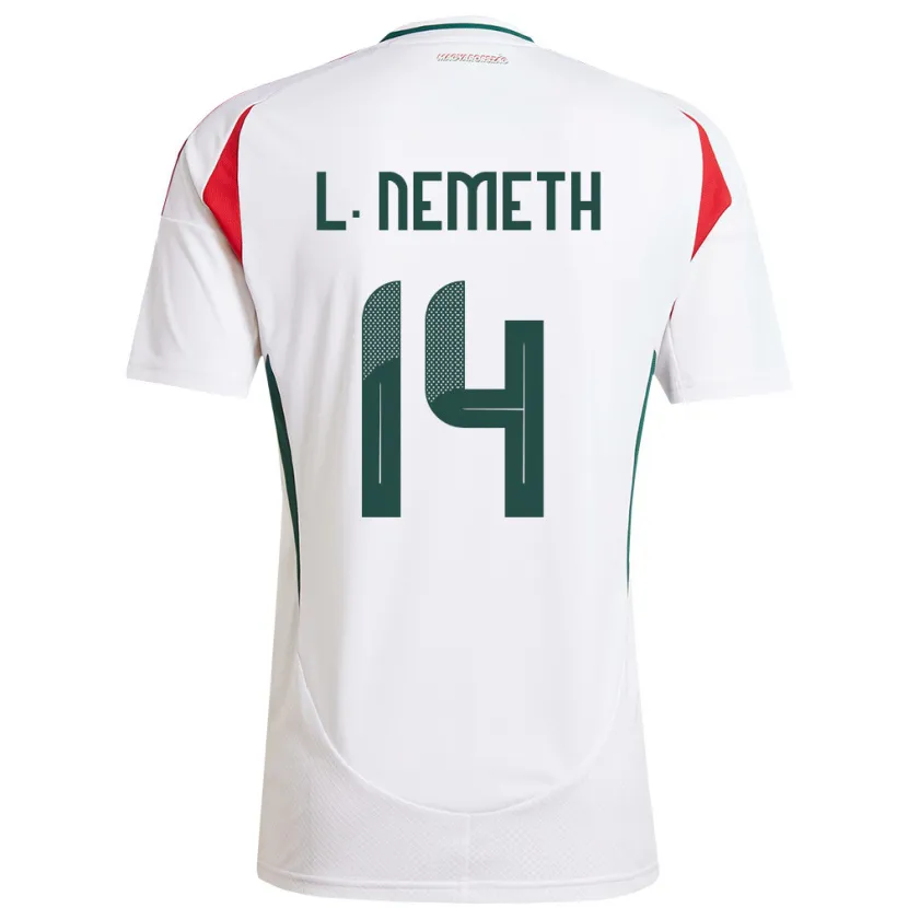 Danxen Dames Hongarije Loretta Németh #14 Wit Uitshirt Uittenue 24-26 T-Shirt