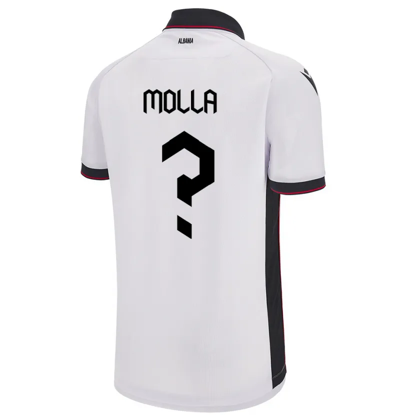 Danxen Dames Albanië Marco Molla #0 Wit Uitshirt Uittenue 24-26 T-Shirt
