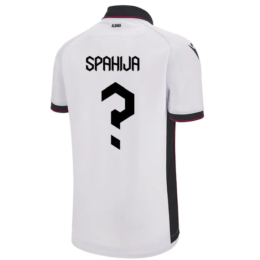 Danxen Dames Albanië Flori Spahija #0 Wit Uitshirt Uittenue 24-26 T-Shirt