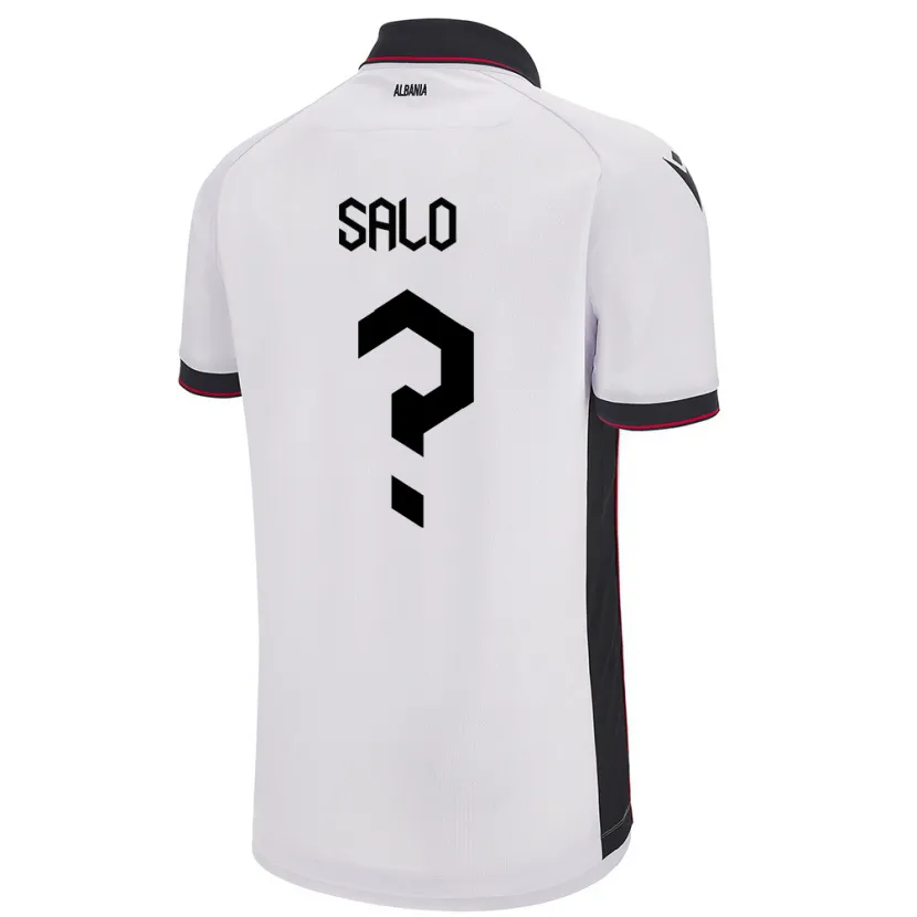 Danxen Dames Albanië Asim Salo #0 Wit Uitshirt Uittenue 24-26 T-Shirt