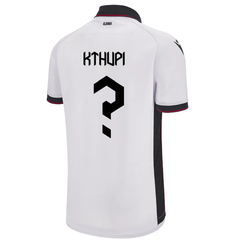 Danxen Dames Albanië Amer Kthupi #0 Wit Uitshirt Uittenue 24-26 T-Shirt