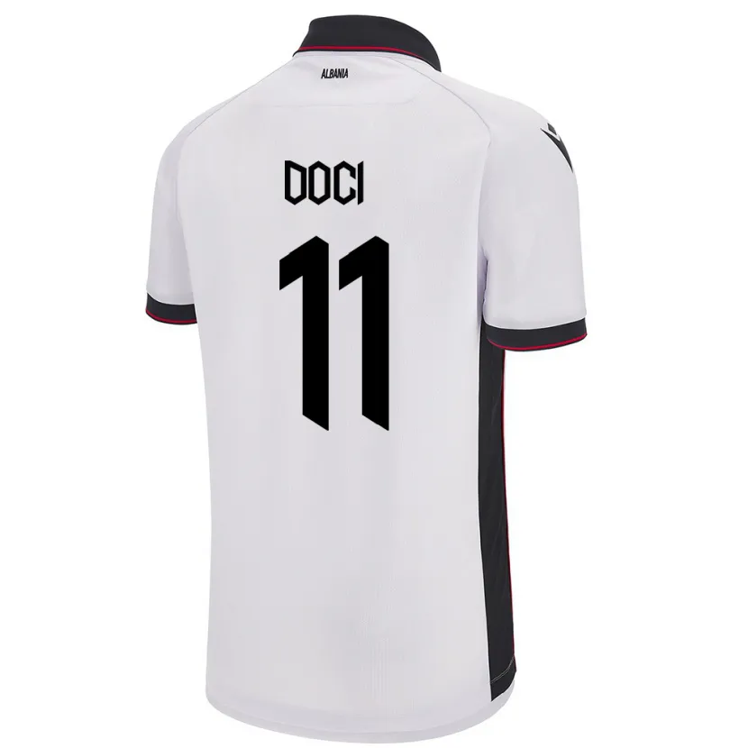 Danxen Dames Albanië Megi Doçi #11 Wit Uitshirt Uittenue 24-26 T-Shirt