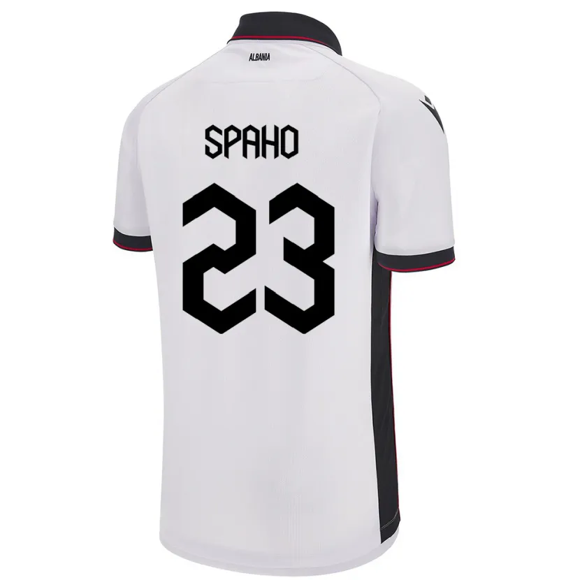 Danxen Dames Albanië Klesjana Spaho #23 Wit Uitshirt Uittenue 24-26 T-Shirt