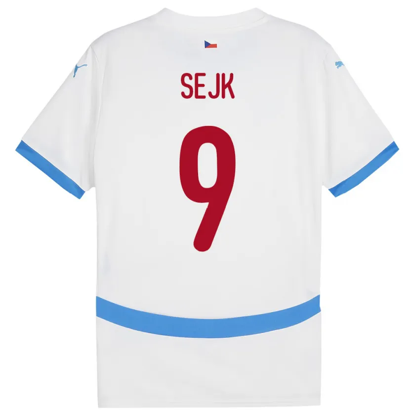 Danxen Dames Tsjechië Vaclav Sejk #9 Wit Uitshirt Uittenue 24-26 T-Shirt