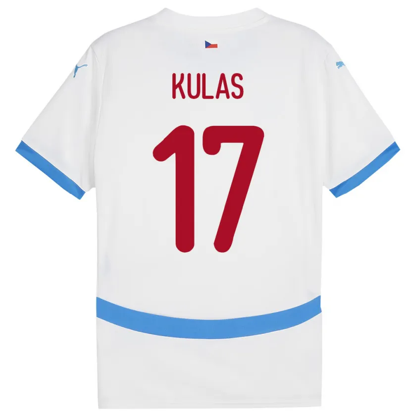 Danxen Dames Tsjechië Martin Kulas #17 Wit Uitshirt Uittenue 24-26 T-Shirt
