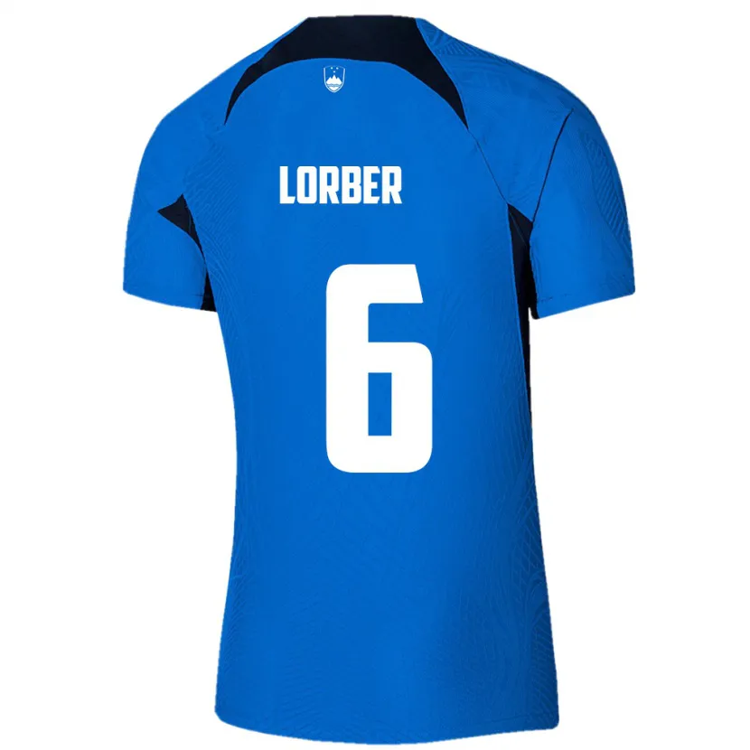 Danxen Dames Slovenië Marcel Lorber #6 Blauw Uitshirt Uittenue 24-26 T-Shirt