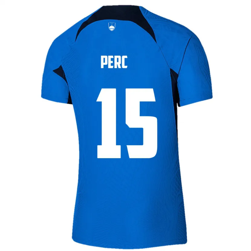 Danxen Dames Slovenië Nick Perc #15 Blauw Uitshirt Uittenue 24-26 T-Shirt