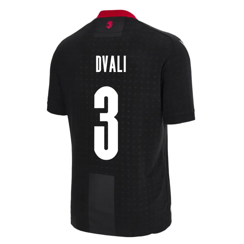 Danxen Dames Georgia Lasha Dvali #3 Zwart Uitshirt Uittenue 24-26 T-Shirt