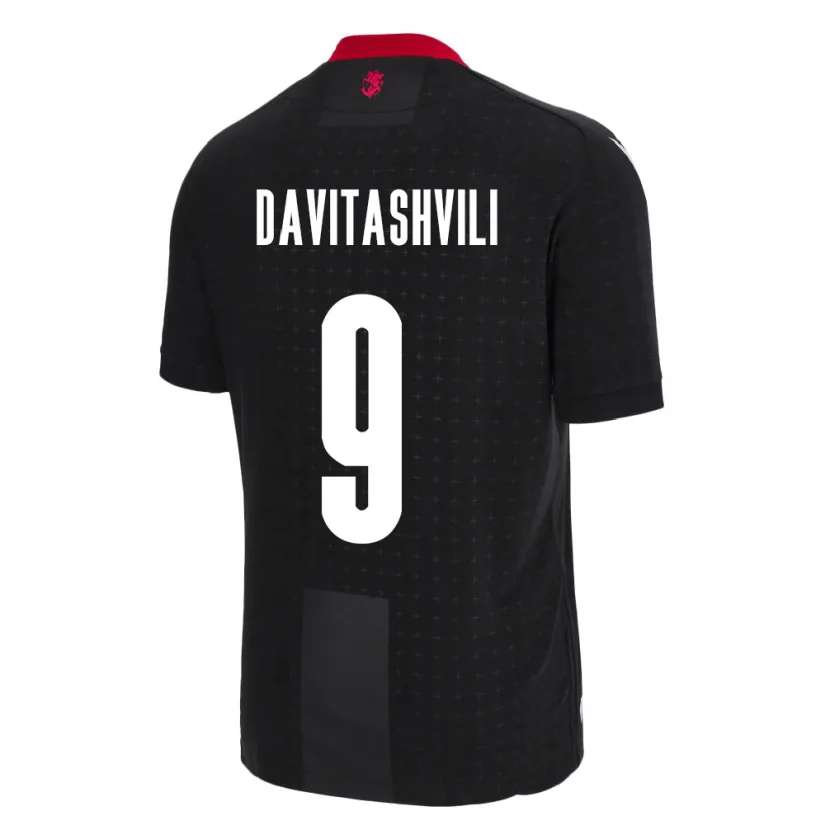 Danxen Dames Georgia Zuriko Davitashvili #9 Zwart Uitshirt Uittenue 24-26 T-Shirt