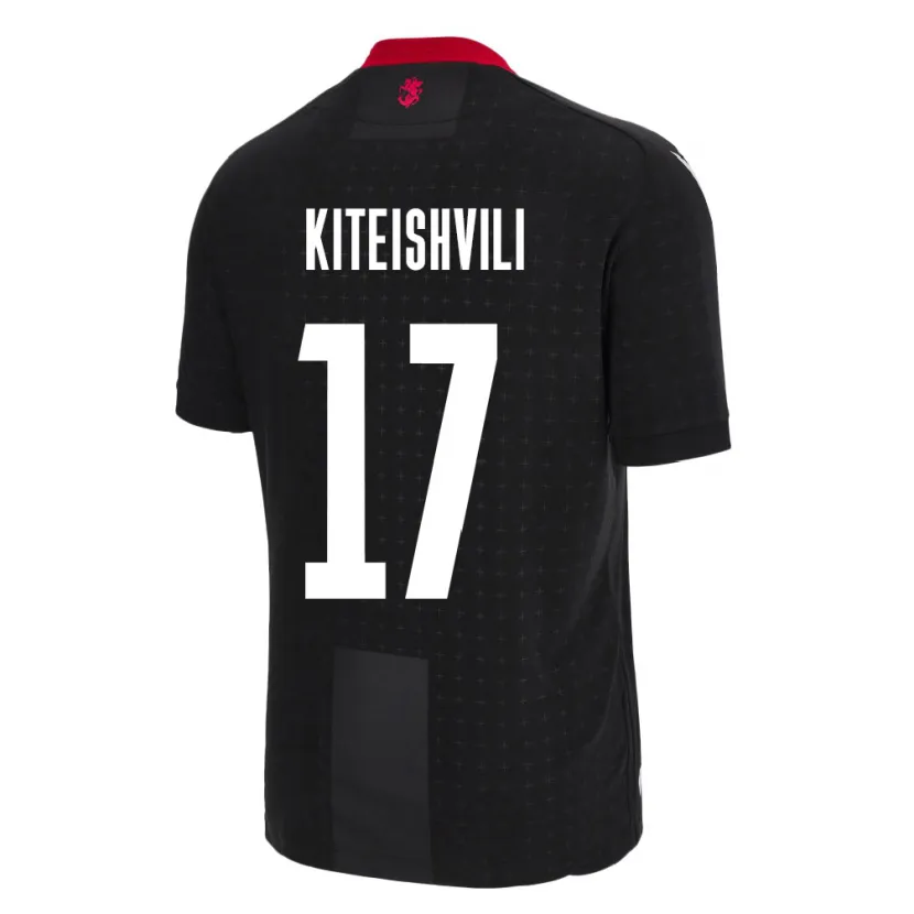 Danxen Dames Georgia Otar Kiteishvili #17 Zwart Uitshirt Uittenue 24-26 T-Shirt
