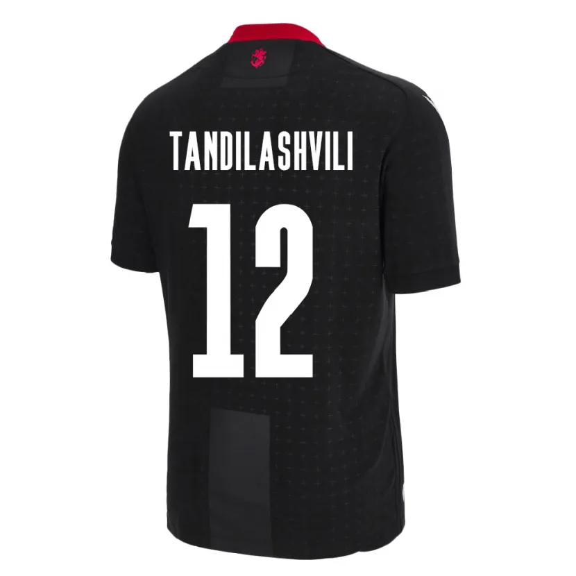 Danxen Dames Georgia Levan Tandilashvili #12 Zwart Uitshirt Uittenue 24-26 T-Shirt
