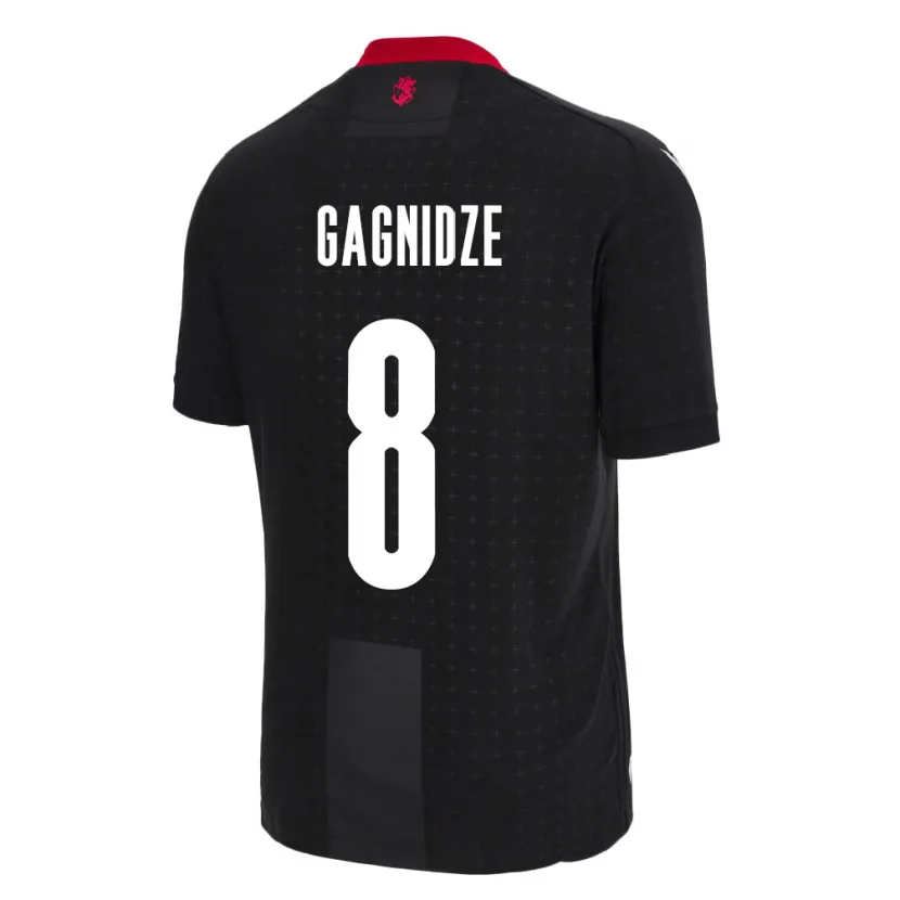 Danxen Dames Georgia Luka Gagnidze #8 Zwart Uitshirt Uittenue 24-26 T-Shirt