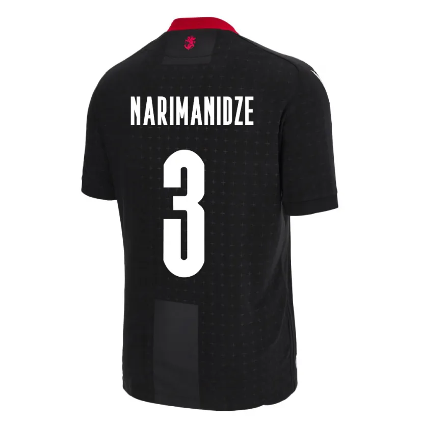 Danxen Dames Georgia Aleksandre Narimanidze #3 Zwart Uitshirt Uittenue 24-26 T-Shirt