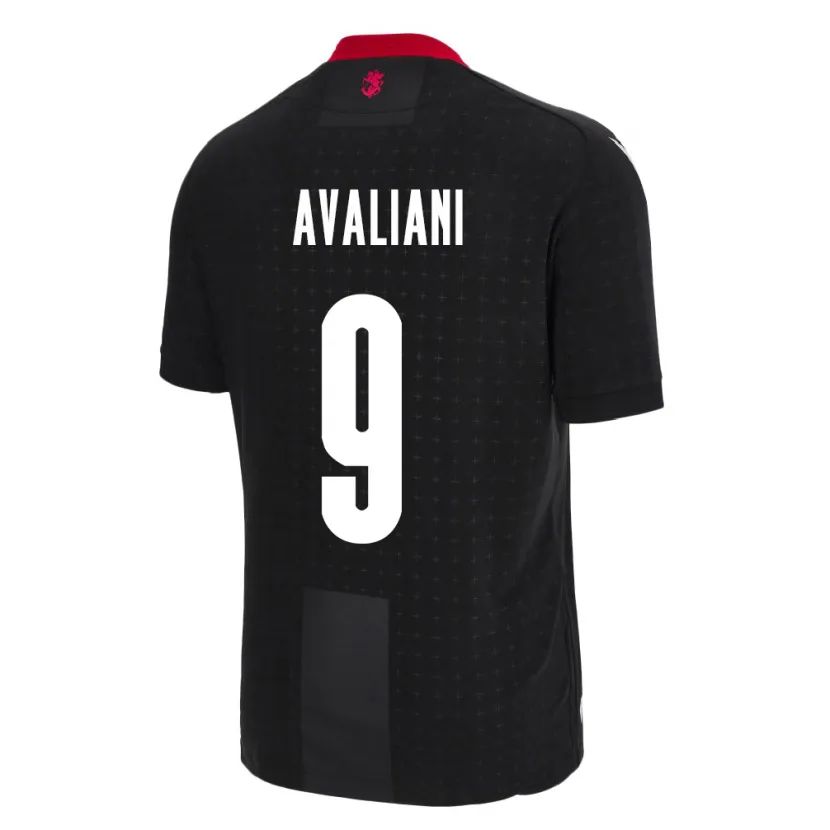 Danxen Dames Georgia Aleksandre Avaliani #9 Zwart Uitshirt Uittenue 24-26 T-Shirt