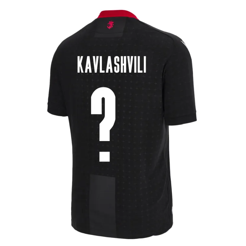 Danxen Dames Georgia Giorgi Kavlashvili #0 Zwart Uitshirt Uittenue 24-26 T-Shirt