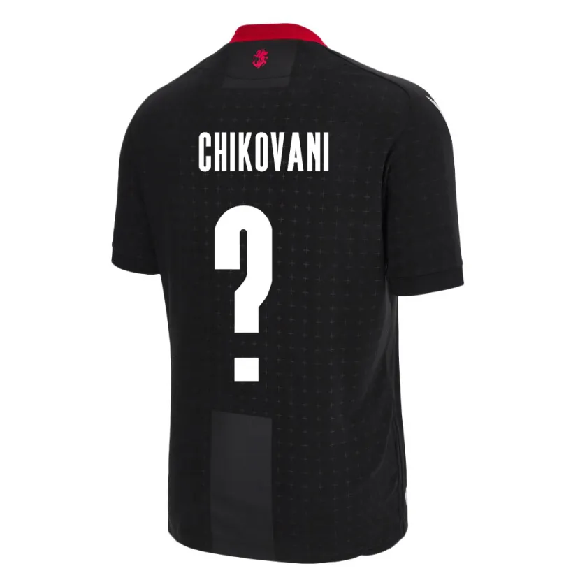 Danxen Dames Georgia Nikoloz Chikovani #0 Zwart Uitshirt Uittenue 24-26 T-Shirt
