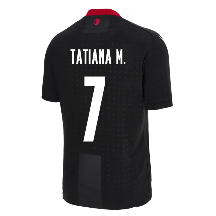 Danxen Dames Georgia Tatiana Matveeva #7 Zwart Uitshirt Uittenue 24-26 T-Shirt