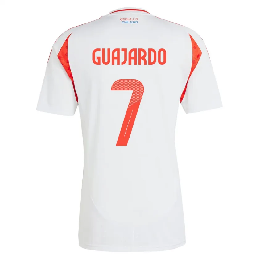 Danxen Dames Chili Paolo Guajardo #7 Wit Uitshirt Uittenue 24-26 T-Shirt