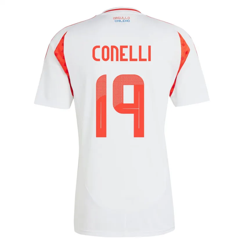 Danxen Dames Chili Vicente Conelli #19 Wit Uitshirt Uittenue 24-26 T-Shirt