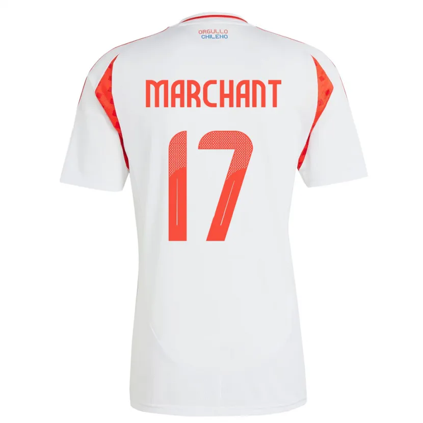 Danxen Dames Chili Francisco Marchant #17 Wit Uitshirt Uittenue 24-26 T-Shirt