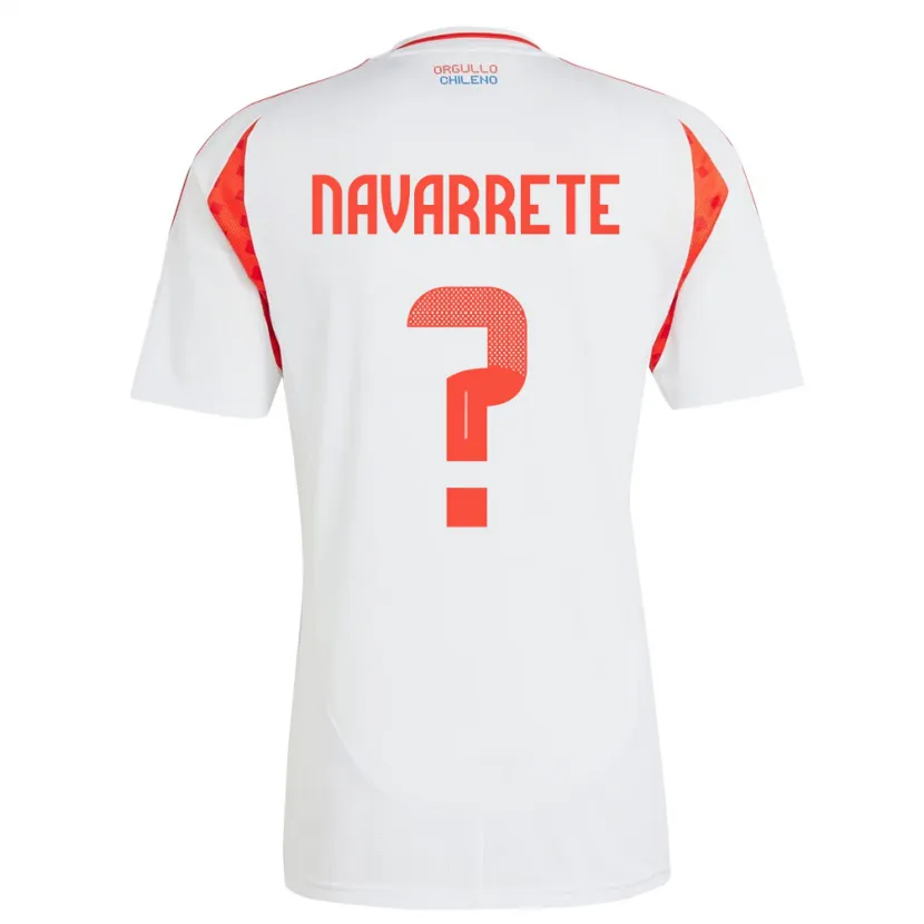 Danxen Dames Chili Sebastián Navarrete #0 Wit Uitshirt Uittenue 24-26 T-Shirt