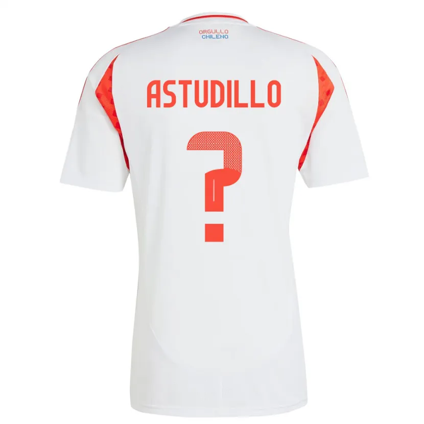 Danxen Dames Chili Jerall Astudillo #0 Wit Uitshirt Uittenue 24-26 T-Shirt