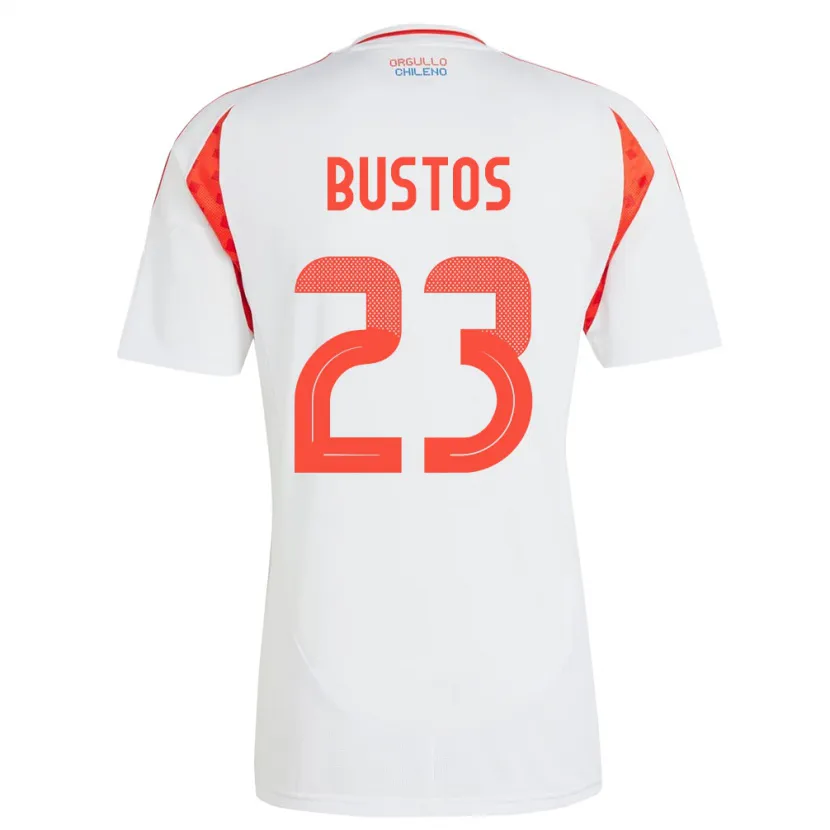 Danxen Dames Chili Ignacia Bustos #23 Wit Uitshirt Uittenue 24-26 T-Shirt