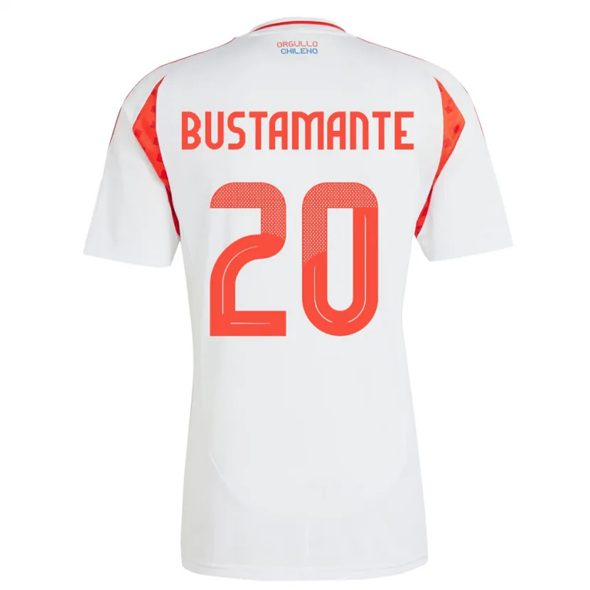 Danxen Dames Chili Paloma Bustamante #20 Wit Uitshirt Uittenue 24-26 T-Shirt