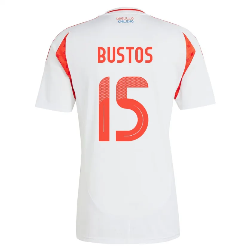 Danxen Dames Chili Melissa Bustos #15 Wit Uitshirt Uittenue 24-26 T-Shirt