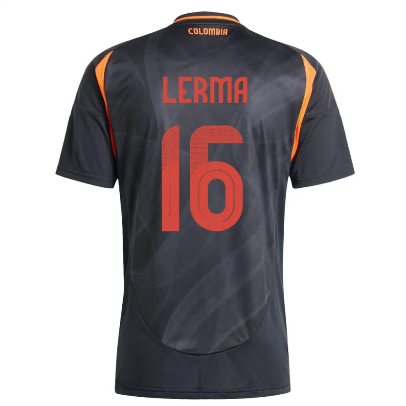 Danxen Dames Colombia Jefferson Lerma #16 Zwart Uitshirt Uittenue 24-26 T-Shirt