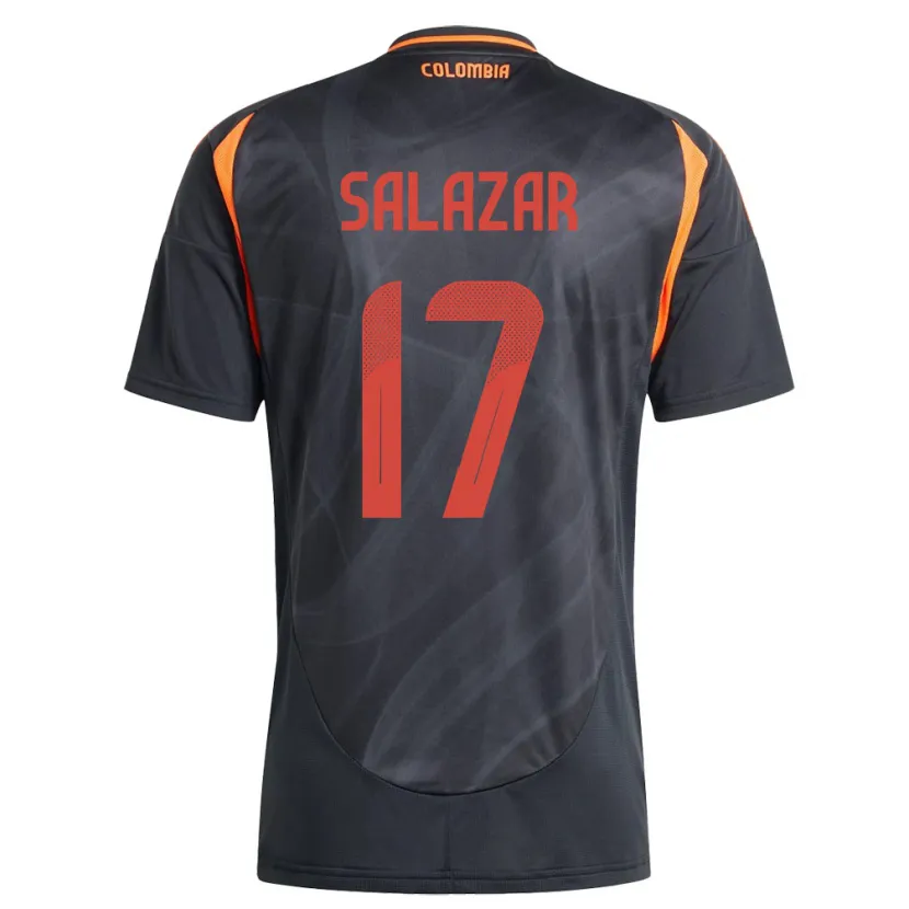 Danxen Dames Colombia Andrés Salazar #17 Zwart Uitshirt Uittenue 24-26 T-Shirt