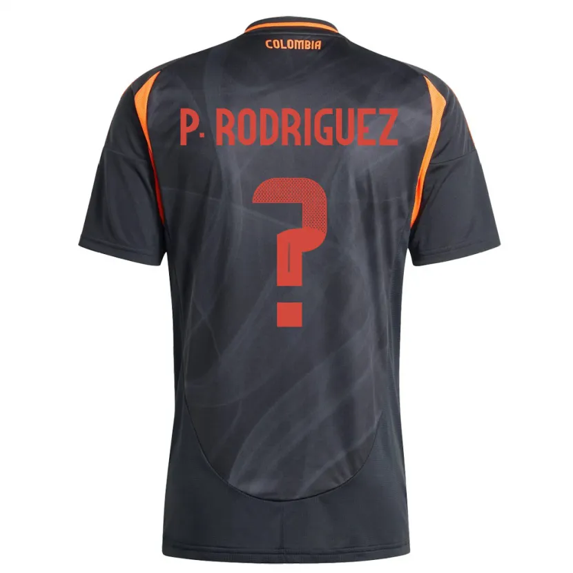 Danxen Dames Colombia Pedro Rodríguez #0 Zwart Uitshirt Uittenue 24-26 T-Shirt