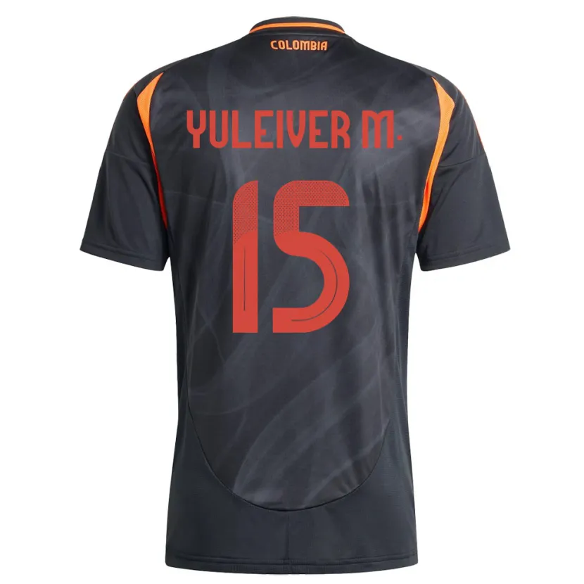 Danxen Dames Colombia Yuleiver Mosquera #15 Zwart Uitshirt Uittenue 24-26 T-Shirt