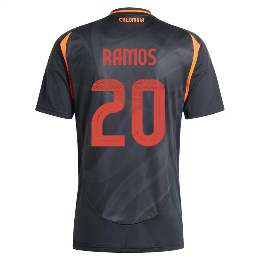 Danxen Dames Colombia Mónica Ramos #20 Zwart Uitshirt Uittenue 24-26 T-Shirt