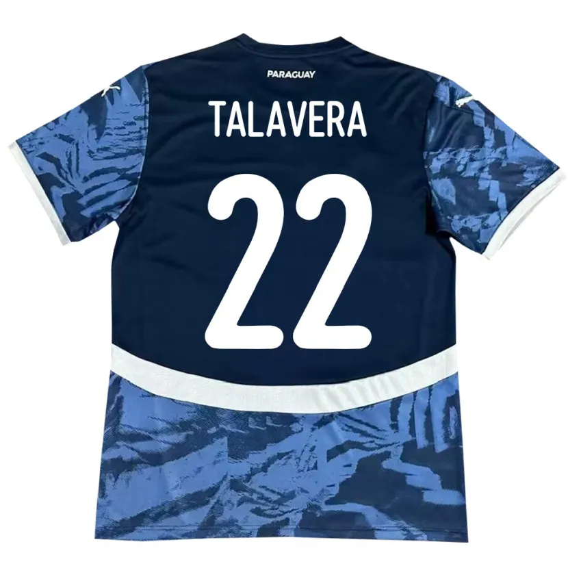 Danxen Dames Paraguay Javier Talavera #22 Blauw Uitshirt Uittenue 24-26 T-Shirt