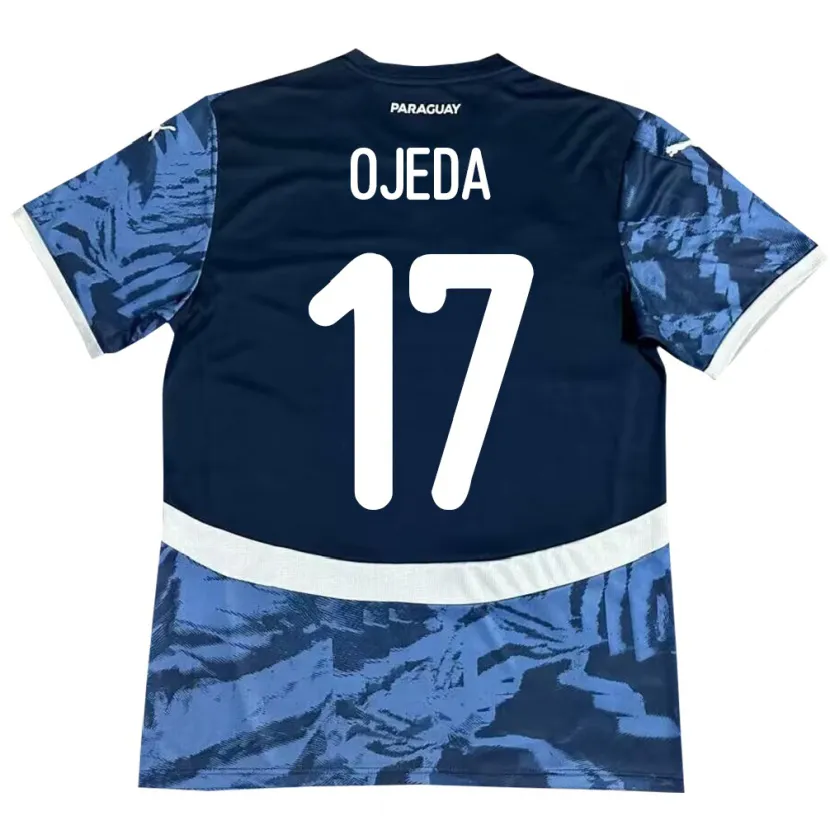 Danxen Dames Paraguay Deisy Ojeda #17 Blauw Uitshirt Uittenue 24-26 T-Shirt