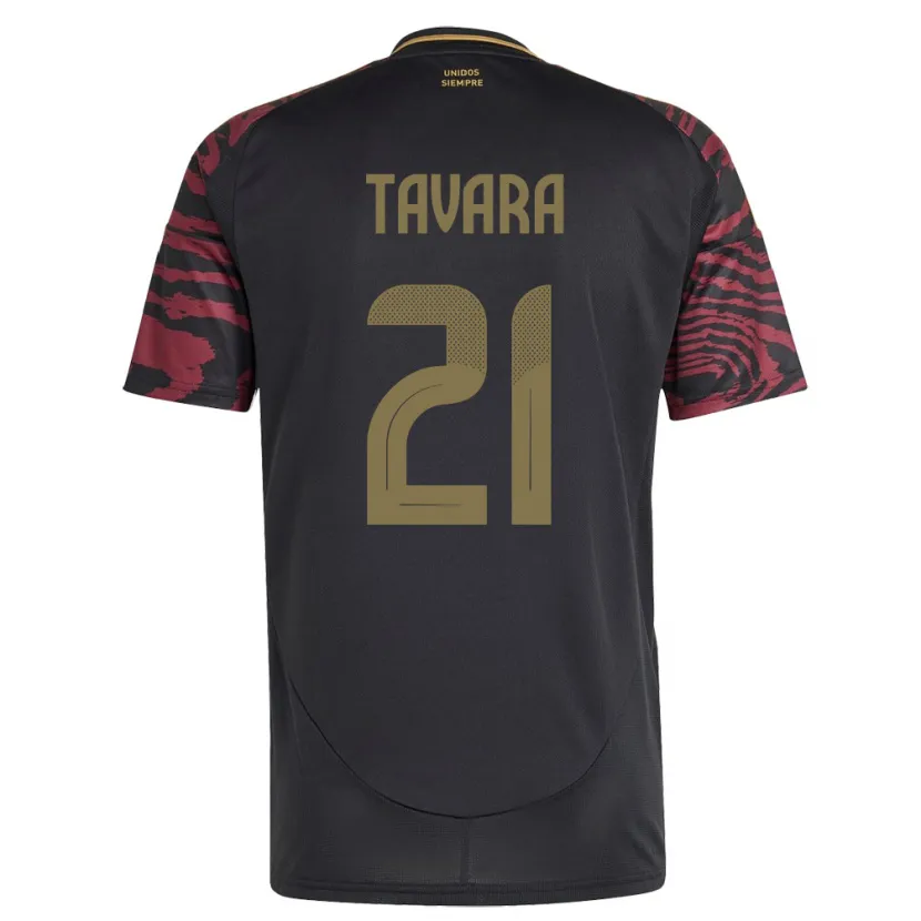 Danxen Dames Peru Martín Távara #21 Zwart Uitshirt Uittenue 24-26 T-Shirt