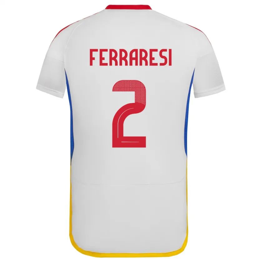 Danxen Dames Venezuela Nahuel Ferraresi #2 Wit Uitshirt Uittenue 24-26 T-Shirt