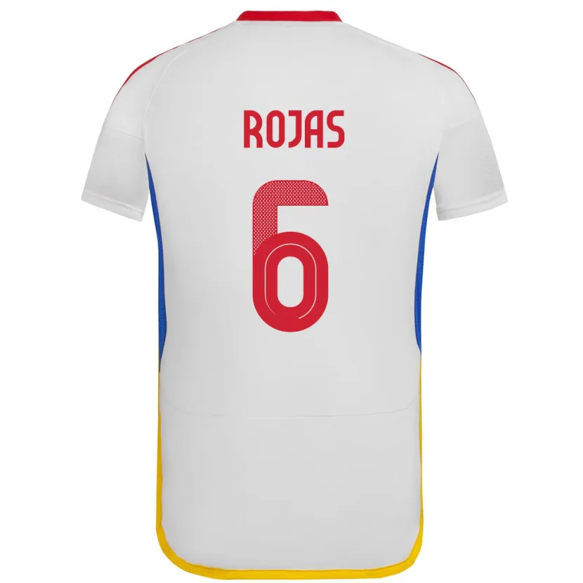 Danxen Dames Venezuela Carlos Rojas #6 Wit Uitshirt Uittenue 24-26 T-Shirt