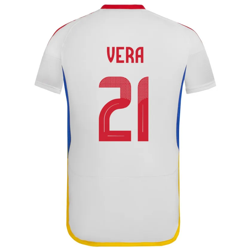 Danxen Dames Venezuela Andry Vera #21 Wit Uitshirt Uittenue 24-26 T-Shirt
