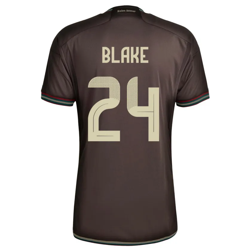 Danxen Dames Jamaica Andre Blake #24 Nachtbruin Uitshirt Uittenue 24-26 T-Shirt